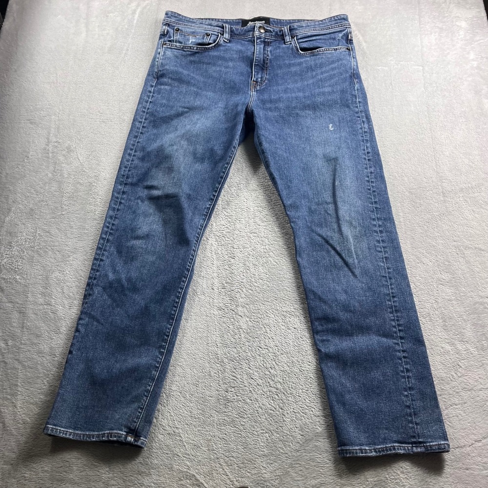 Revtown Automatic Decade Denim Mens Blue Jeans W36 L30 Medium Wash Stretch